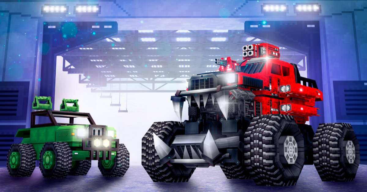 Blocky Cars: Car Battle - Play Online for Free